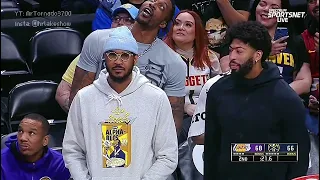 Lakers bench shocked after Reaves almost dunked on Green 👀