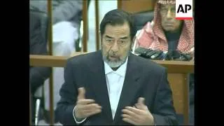 Two days after receiving death sentence, Saddam back in court