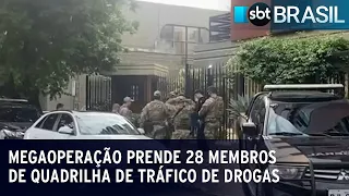 Megaoperação prende 28 membros de quadrilha de tráfico de drogas | SBT Brasil (12/04/23)