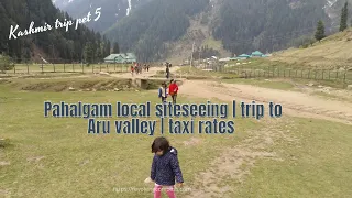 Kashmir trip part 5 | Pahalgam site seeing | Aru valley | Pahalgam guide