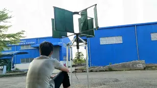 [Full] Chế tạo tuabin gió trục đứng cánh dù kép dạng xếp [full video]