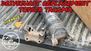 Snapped U-joint, Vibrations and Worn Carrier Bearing! Complete Driveshaft Replacement Toyota Tacoma!