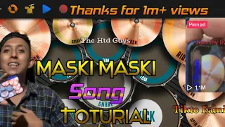 Maski Maski song in Mobile drum ( toturial video ) The_htd_guys