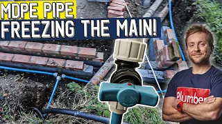 How to Install MDPE Water Main | Freezing Kit pipe | On the Job