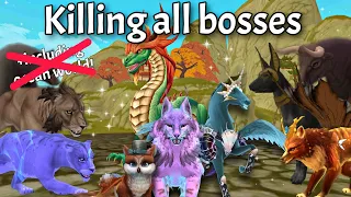 WildCraft Killing All bosses in Wild World + introducing all Clan bosses