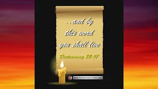 Thought for May 15th "  and by this word you shall live"  Dueteronomy 32:47