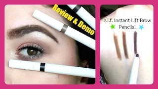e.l.f. Instant Lift Eyebrow Pencils!! Review & Demo!!