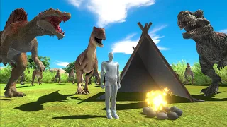 Dinosaur Camping - How To Survive? | Animal Revolt Battle Simulator