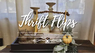 Thrift Flip • Creating a Vignette With Salvaged Items • Using Roycycled Decoupage Paper