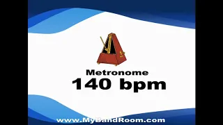 Metronome 140 bpm  - 5 minutes - Just a click