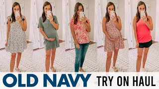 HUGE OLD NAVY SUMMER TRY ON HAUL 2021 | Affordable & Bump Friendly Summer Outfits