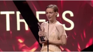 European Film Awards 2016 Actress: Sandra Hüller, Toni Erdmann