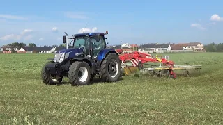 Senáže 2021 - New Holland T7 270 Blue Power + Pöttinger TOP 962 C