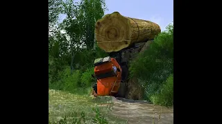 Extreme Dangerous Huge Wood Logging Truck Driving Skill, Amazing Heavy Equipment Operator Truck