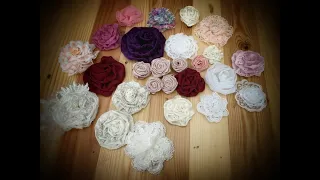 Flat Rolled Roses for your crafting projects - DIY