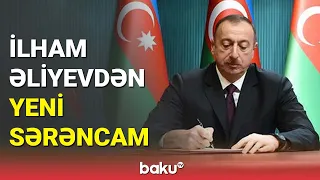 İlham Əliyevdən yeni sərəncam - BAKU TV (30.12.2022)