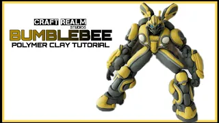 How to make Bumblebee miniature using polymer clay  | tutorial