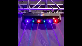6x500mW Laser 6Eyes RGB Stage Effect Bar Beam Moving Head Lighting DJ Disco lighting designer