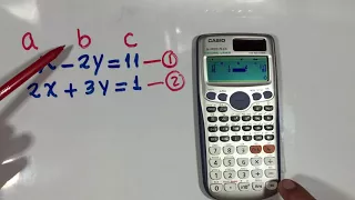 SISTEMA DE ECUACIONES LINEALES CON CALCULADORA