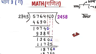 बड़ी संख्या का भाग कैसे करें//भाज्य, भाजक ,भागफल क्या है// long division//bhagdena