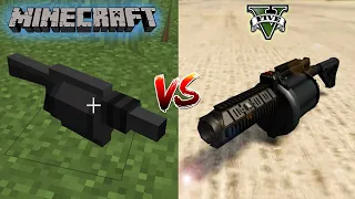 GTA 5 GRENADE LAUNCHER VS MINECRAFT GRENADE LAUNCHER WHICH IS BEST?