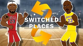 If Lebron James and Michael Jordan SWITCHED PLACES! (Lebron James vs Michael Jordan Animation)