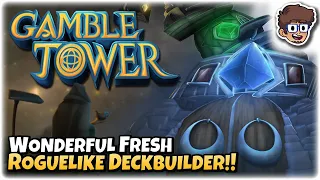 Wonderful & Fresh Roguelike Deckbuilder!! | Let's Try: Gamble Tower 1.0