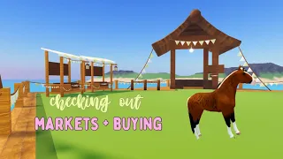 CHECKING OUT MARKETS + BUYING ! | wild horse islands