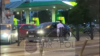 Șofer atacat cu o crosă de golf în București