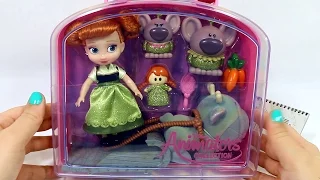 Frozen's Anna Mini Animator's Collection Doll Playset Unboxing