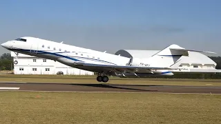 GLOBAL 6000 - O ENORME JATO DE 250 MILHÕES DE REAIS - DECOLAGEM EM CAMPINAS AEROPORTO DOS AMARAIS