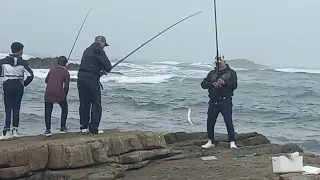 Fishing at Blombos