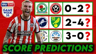 BORO SLUMP & BLADES BOUNCE BACK | Championship Predictions - Game Week 35