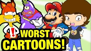 Top 5 WORST Video Game CARTOONS and SHORTS - ConnerTheWaffle