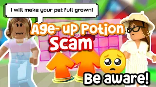 *BE AWARE* New AGE-UP potion Scam in Adopt Me! 😱😭 Its Cxco Twins