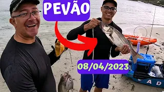 COM TODA DIFICULDADE, SAIU O PEVÃO! KAYAK FISHING na BOCA da BARRA de CABO FRIO PESCARIA 08/04/2023