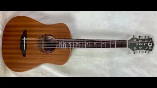 Octave Mandolin conversion of Luna mini dreadnought travel acoustic guitar