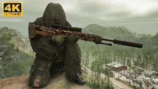 Ghillie Sniper - Ghost Recon Brekpoint | No HUD Immersive Gameplay [4K UHD 60FPS]