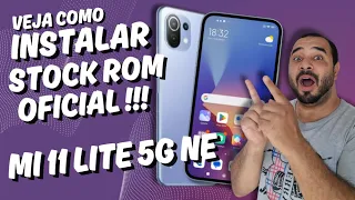 Como instalar ROM STOCK MIUI 14 Android 13💢 XIAOMI MI 11 LITE 5G NE LISA - Modo ADB FASTBOOT