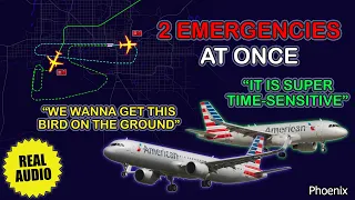 2 American Airlines airplanes have emergencies SIMULTANEOUSLY over Phoenix Airport. Real ATC