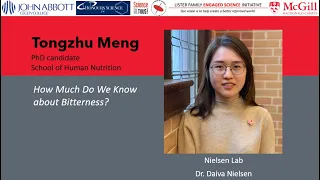 How Much Do We Know about Bitterness? - Tongzhu   Meng, PhD candidate