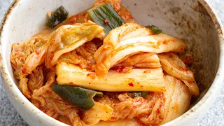 Easy Korean Kimchi - Spicy Fermented Cabbage [15 Minutes Prep]