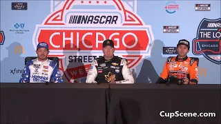 NASCAR Chicago Street Race July 2023: Busch, Elliott, Larson, Haley post race