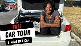 Living In A Car | Full Car Tour | 2010 Hyundai Sonata