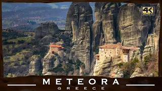 Meteora Monasteries● Greece 🇬🇷【4K】 Aerial Drone [2023]