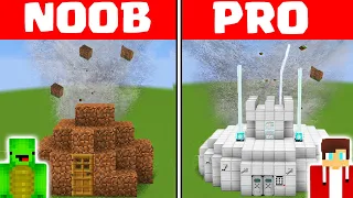 Minecraft NOOB vs PRO: SAFEST TORNADO SECURITY HOUSE by Mikey Maizen and JJ (Maizen Parody)