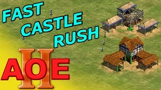 AOE 2 - Fast Castle Ritterzeit Rush - German Tutorial Guide Strategie