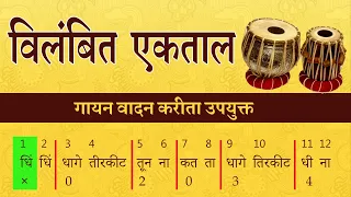 विलंबित एकताल | गायन वादन करिता उपयुक्त | Vilambit Ektal gayan Vadana karita Upukt | Swar Prahar