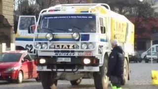 LIAZ DAKAR 627 příjezd na Palachovo náměstí Praha 27.12 2014