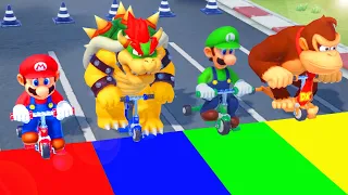 Super Mario Party MiniGames - Mario Vs Luigi Vs Donkey Kong Vs Bowser (Master Cpu)